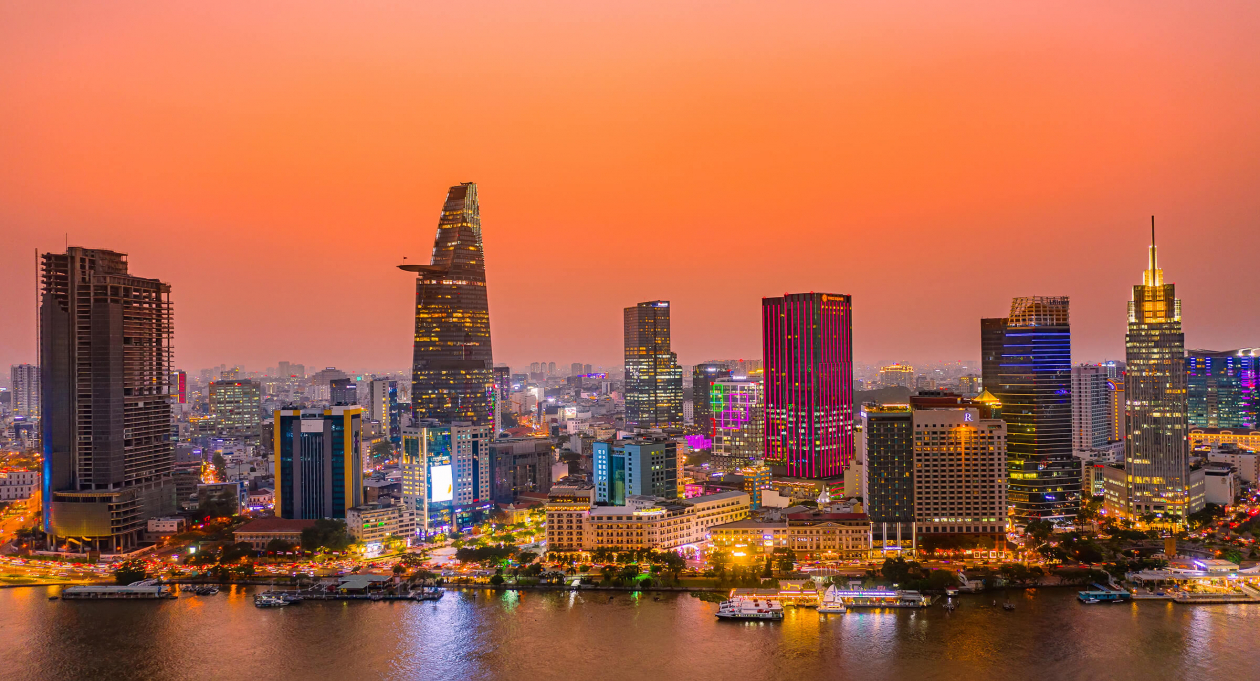 The leading developing city of Vietnam, known for its rapid growth and modern infrastructure